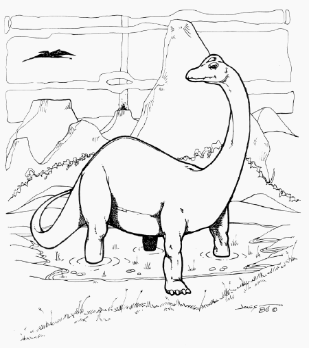 Dinozaury kolorowanki
